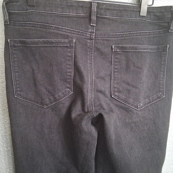 Athleta Ultra Skinny Sculptex Zip Ankle Carbon Wash Black Jeans    Size 10T - Picture 6 of 11